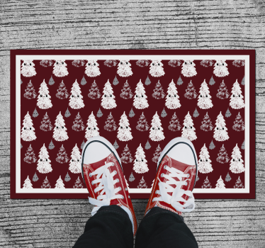 Christmas tree funny  Christmas rug - TenStickers