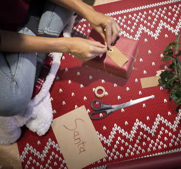 Christmas typical poattern living room rug - TenStickers