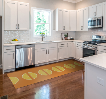 Citrus slices kitchen mat - TenStickers