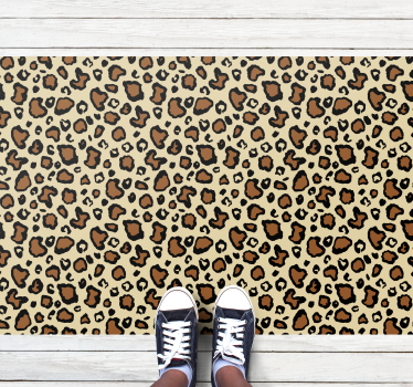 Classic leopard animal print animal mat - TenStickers