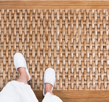Classic natural fiber imitation design texture rug - TenStickers