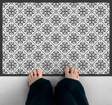 Classic victorian style pattern tile mat - TenStickers