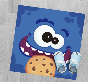 Cookie Monster kids vinyl carpet - TenStickers