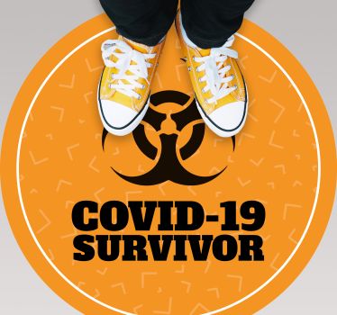 Covid survivor funny design bespoke rugs - TenStickers