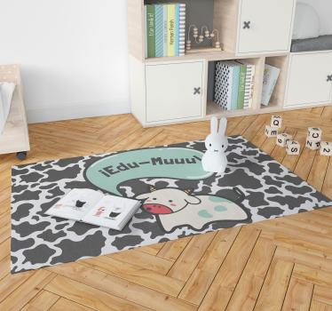 Custom Cow Print Children's Nursery Rug - TenStickers
