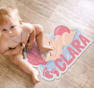 customizable spleeping baby vinyl carpet - TenStickers