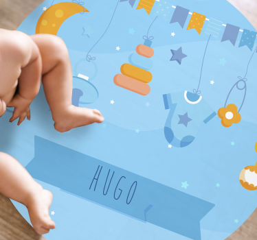 Customized nursery decor nursery vinyl rug - TenStickers
