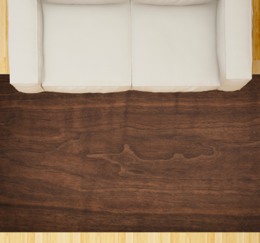 Dark mahogany wood texture rug - TenStickers