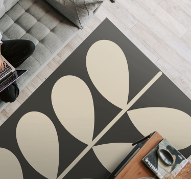 Dark Orla Kiely  contemporary carpet - TenStickers
