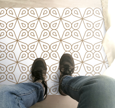 Elegant white tiles tile mat - TenStickers