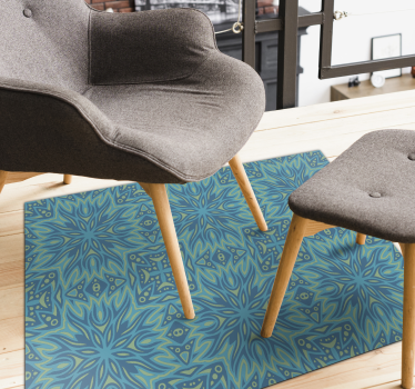 Ethnic pattern style vinyl rugs - TenStickers