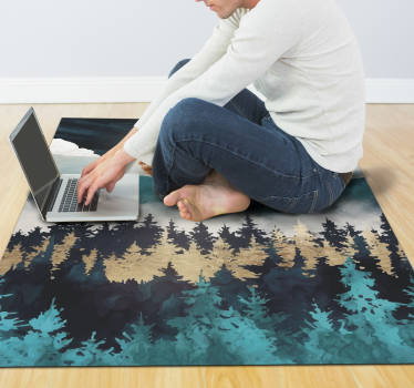 Evening mist bedroom carpet - TenStickers