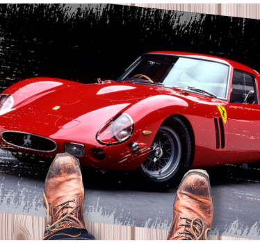 Ferrari 250 GTO retro rug - TenStickers