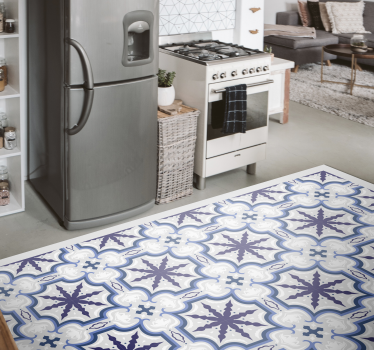 Floral Beija retro rug - TenStickers