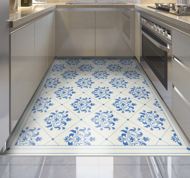 floral ornamental vintage pattern vinyl carpet - TenStickers