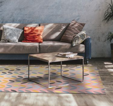 flower nordic style nordic vinyl rug - TenStickers
