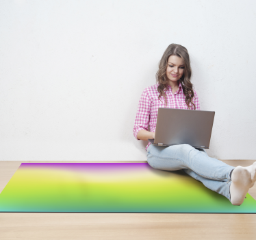 Fluoroscent colored  modern vinyl carpet - TenStickers