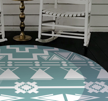 Folk pattern Christmas rug - TenStickers