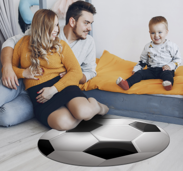 Football ball teen vinyl carpet - TenStickers
