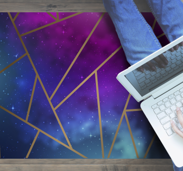 Galaxy triangle tiles tile mat - TenStickers