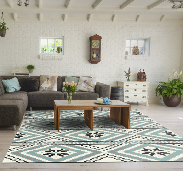 Geometric figures Scandinavian design  nordic style rugs - TenStickers