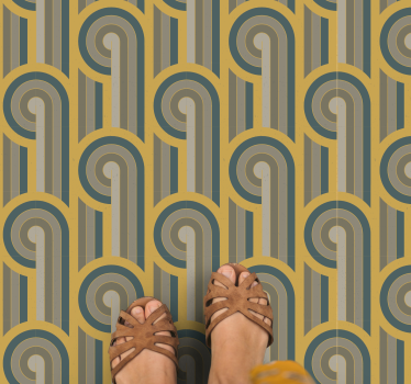 Geometrical forms in art style geometric carpets - TenStickers