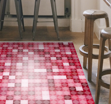 Glass resin mixed mosaic vinyl flooring rug - TenStickers