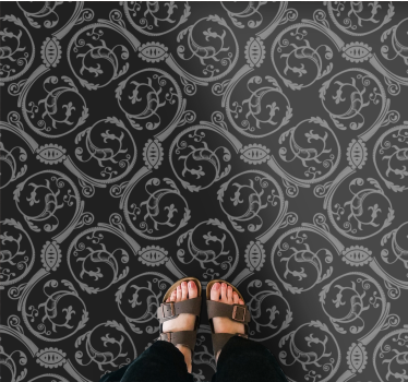 Gothic motifs retro rug - TenStickers