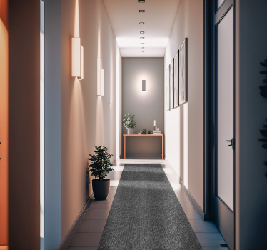Gray monocolor fabric modern hallway flooring - TenStickers