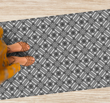 Gray mosaic pattern tile mat - TenStickers
