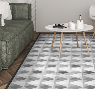 Gray mountains geometric vinyl mat - TenStickers