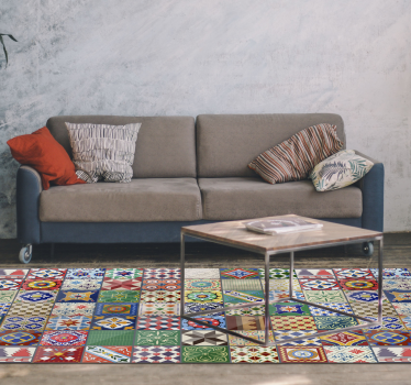 Green Mexican tile mat - TenStickers