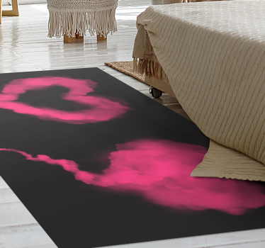 Heart of smoke teenage rugs for bedrooms - TenStickers