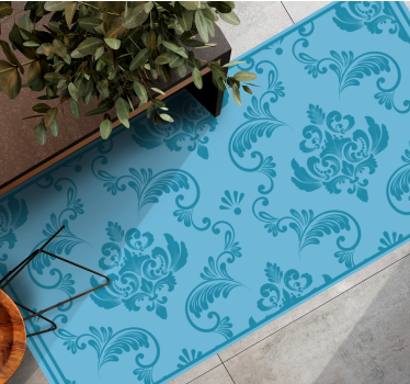 Hollywood-regency classic turquoise bedroom carpet - TenStickers