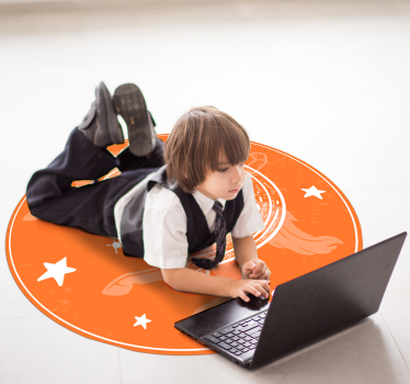 Horseshoe kids room vinyl rug - TenStickers