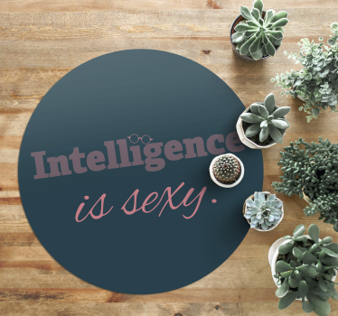 intelligence is sexy bespoke rugs - TenStickers