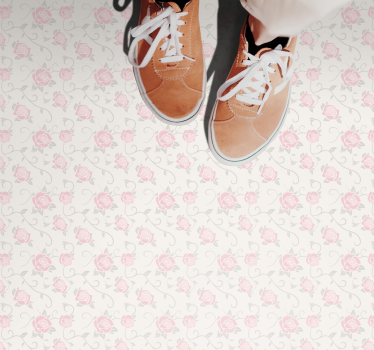 Little flowers vintage style flower rug - TenStickers