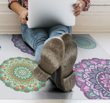 Mandala Circles mandala mat - TenStickers