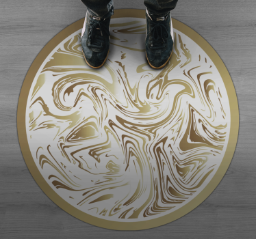Marbled Swirls Accent textured vinyl rug - TenStickers