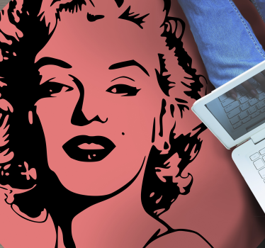 Marilyn Monroe portrait retro vinyl carpet - TenStickers