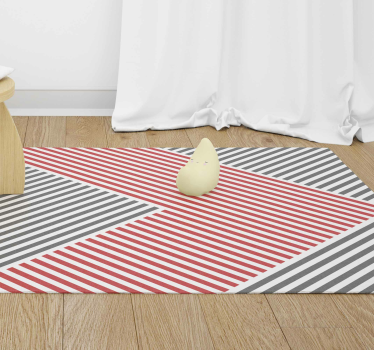 Modern mat with colored lines modern vinyl carpet - TenStickers