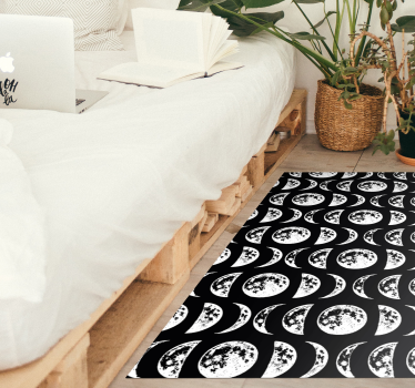 Moon phases contemporary rugs - TenStickers
