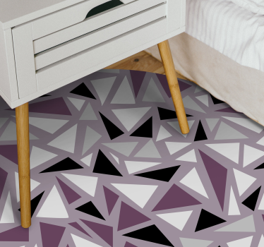 Mosaic Purple mosaic vinyl flooring - TenStickers