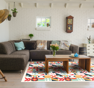 different patterns mosaic vinyl flooring - TenStickers
