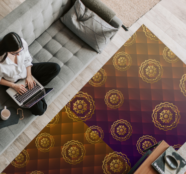 Multicolor elegant mandala mandala mat - TenStickers