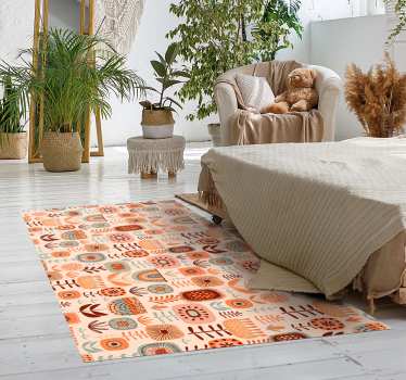 Nordic flora and fauna nordic style rugs - TenStickers