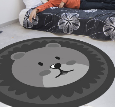 Nordic gray lyon baby mat - TenStickers