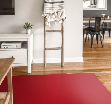 Opulent crimson shade living room vinyl rug - TenStickers