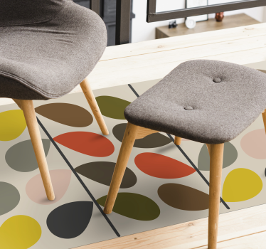 Orla Kiely pattern contemporary rugs - TenStickers