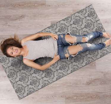 Ornamental Floral vinyl carpet - TenStickers
